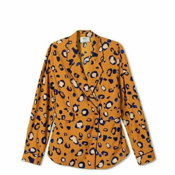 3.1 Phillip Lim Women's Leopard Print Blazer - Picture 3 of 4
